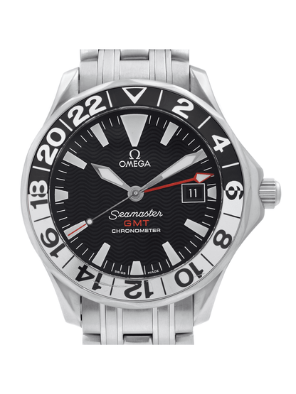 (O)  Seamaster GMT 50th Anniversary Steel Black Dial Mens Watch 2234.50.00