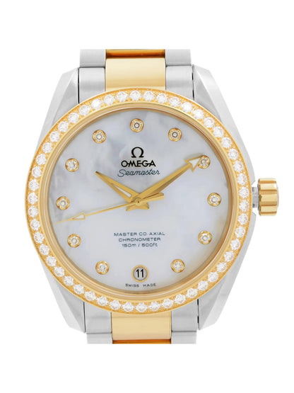 (O) New Seamaster Aqua Terra Gold Diamond Watch 231.25.39.21.55.002