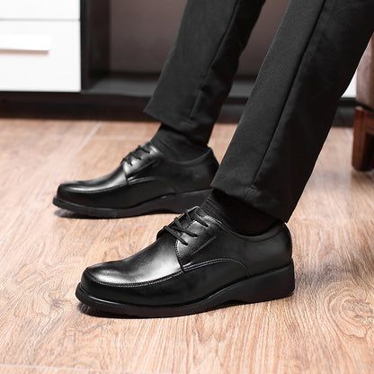 (S) Men's and women's same leather shoes Lace-up leather shoes Security shoes Men's shoes Dress low-top office men's shoes