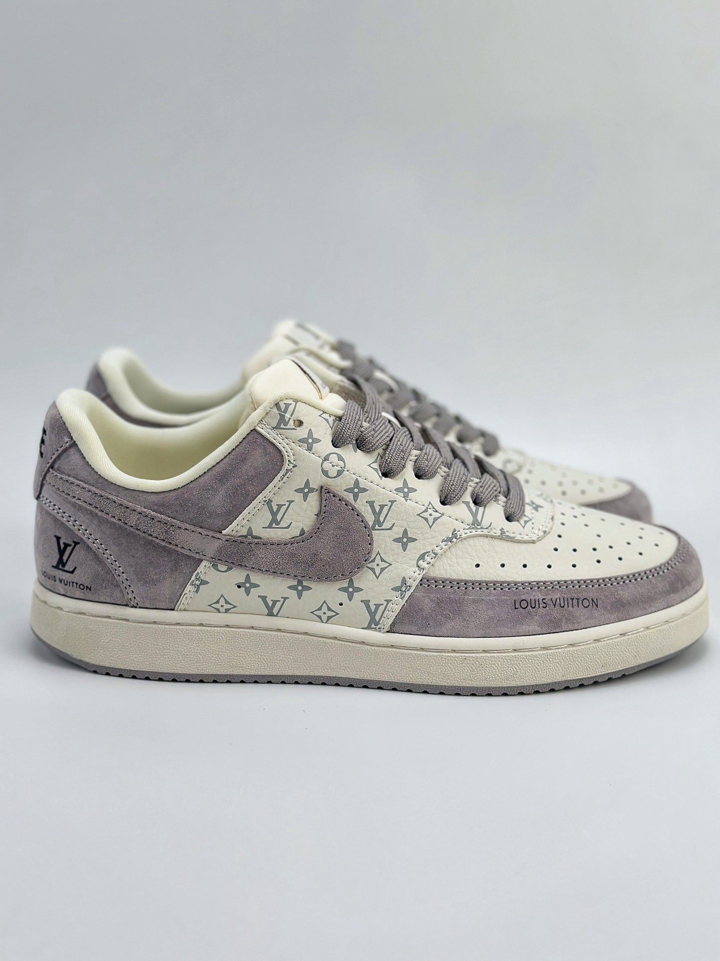 (J) Nike court vision low x beige light purple