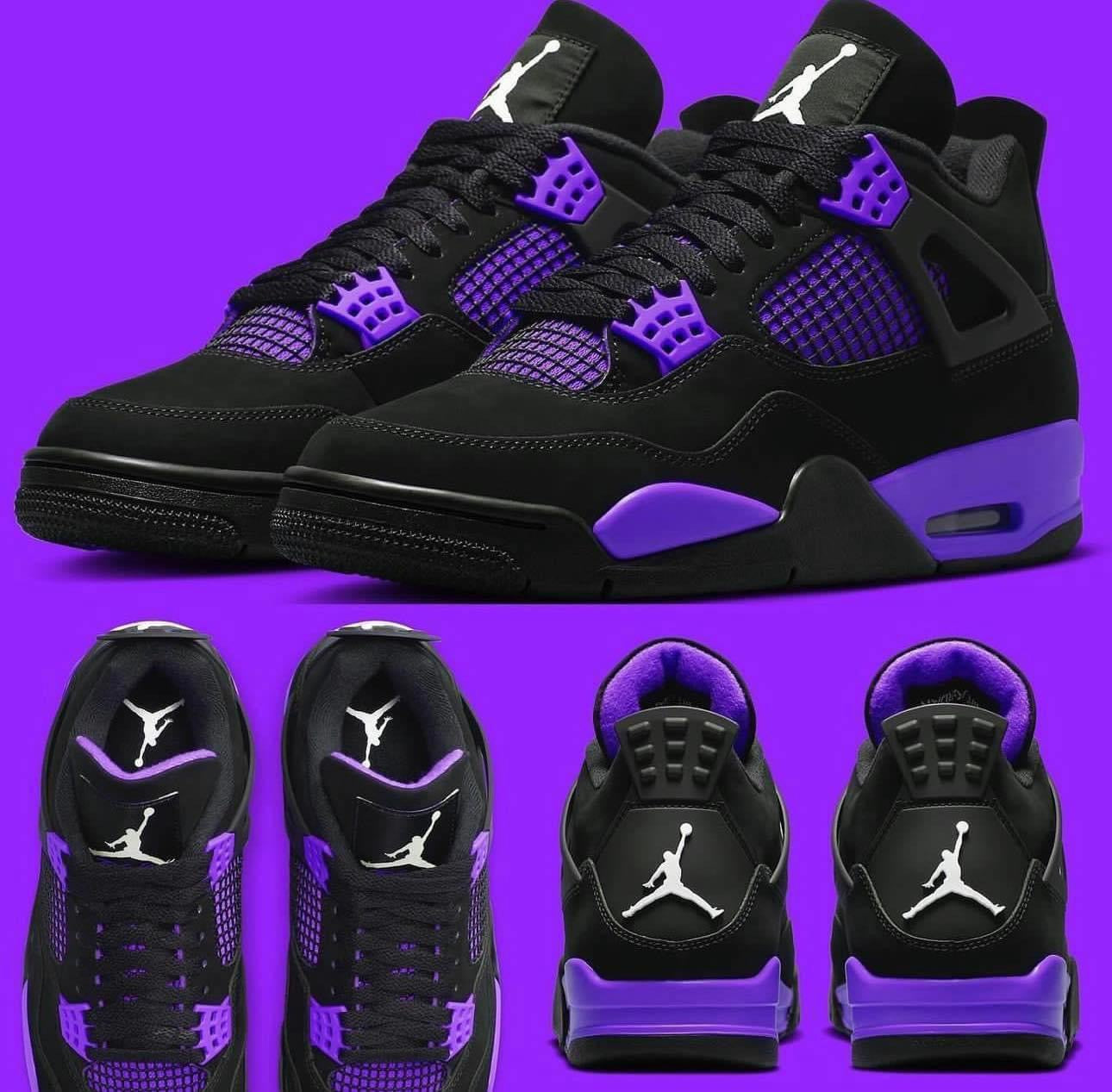 (J) Nike air Jordan 4s “Purple Night”💜