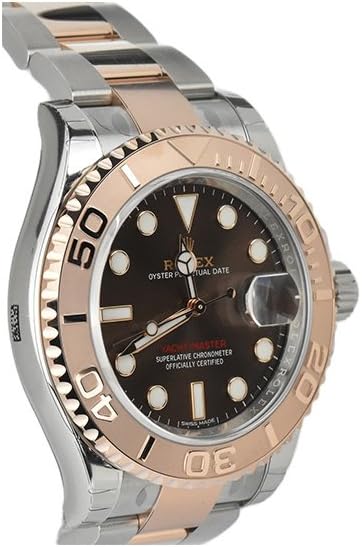 (R) Yatch-Master Chocolate Dial 18k Rose Gold Mens Watch 116621