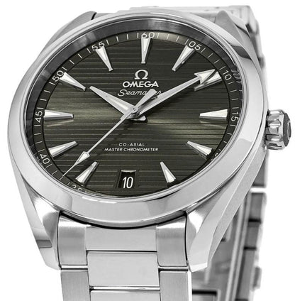 (O)  Seamaster Aqua Terra 150m Master Co-Axial Green Dial Steel Men's Watch 220.10.41.21.10.001