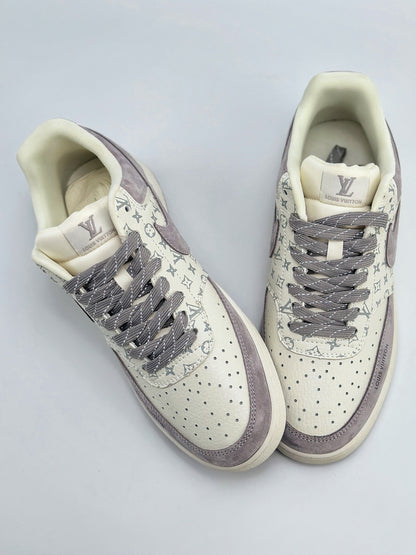 (J) Nike court vision low x beige light purple