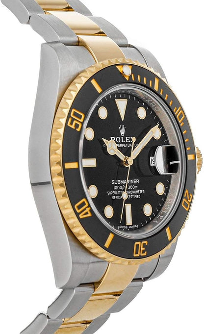 (R) Submariner Date Black Dial Yellow Gold/Steel Men's Watch 116613LN-0001