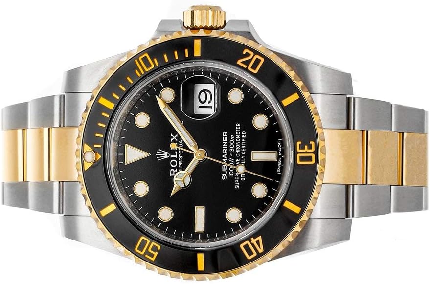 (R) Submariner Date Black Dial Yellow Gold/Steel Men's Watch 116613LN-0001