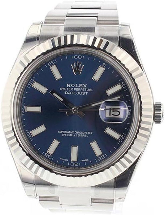 (R) Datejust Ii 41mm Steel Blue Dial Men's Watch 116334