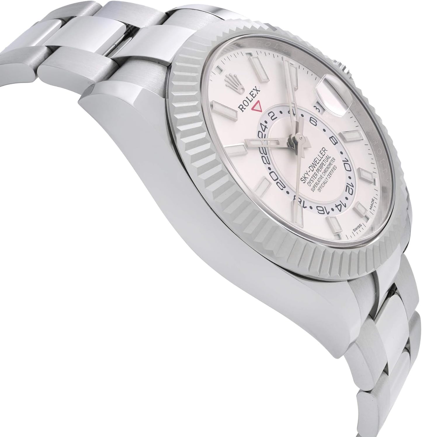 (R) Sky-Dweller White Dial Automatic Men's Oyster Watch 326934WSO