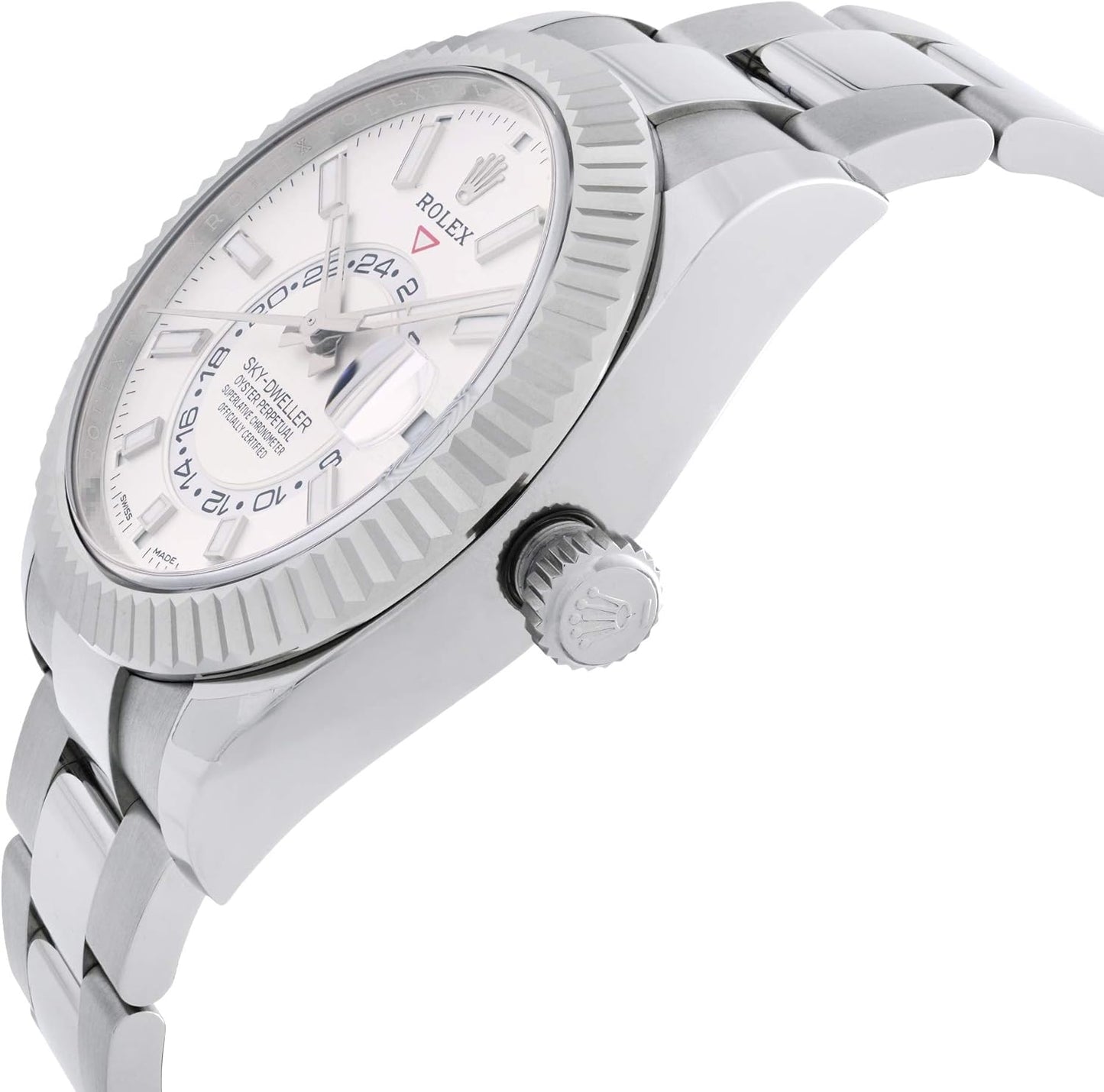 (R) Sky-Dweller White Dial Automatic Men's Oyster Watch 326934WSO