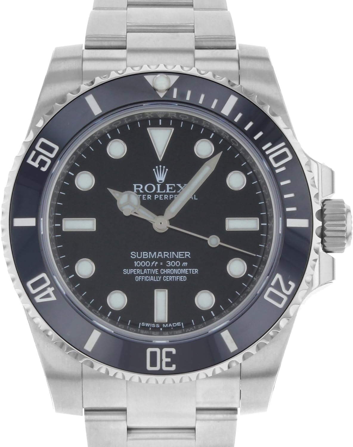 (R) Submariner Black Dial Oystersteel 40mm Men's Watch 114060