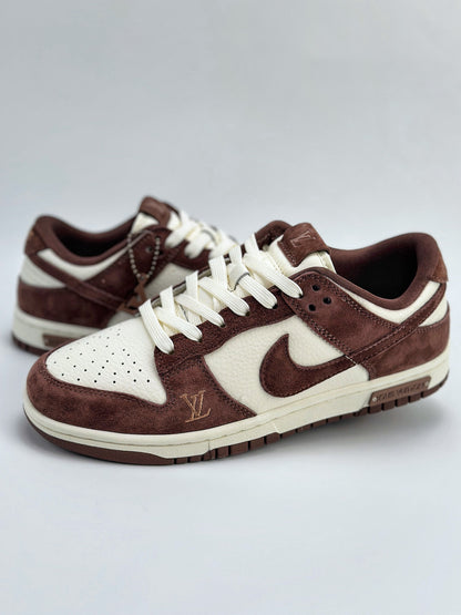 (J) SB NIKE Dunk Low x (White Brown)