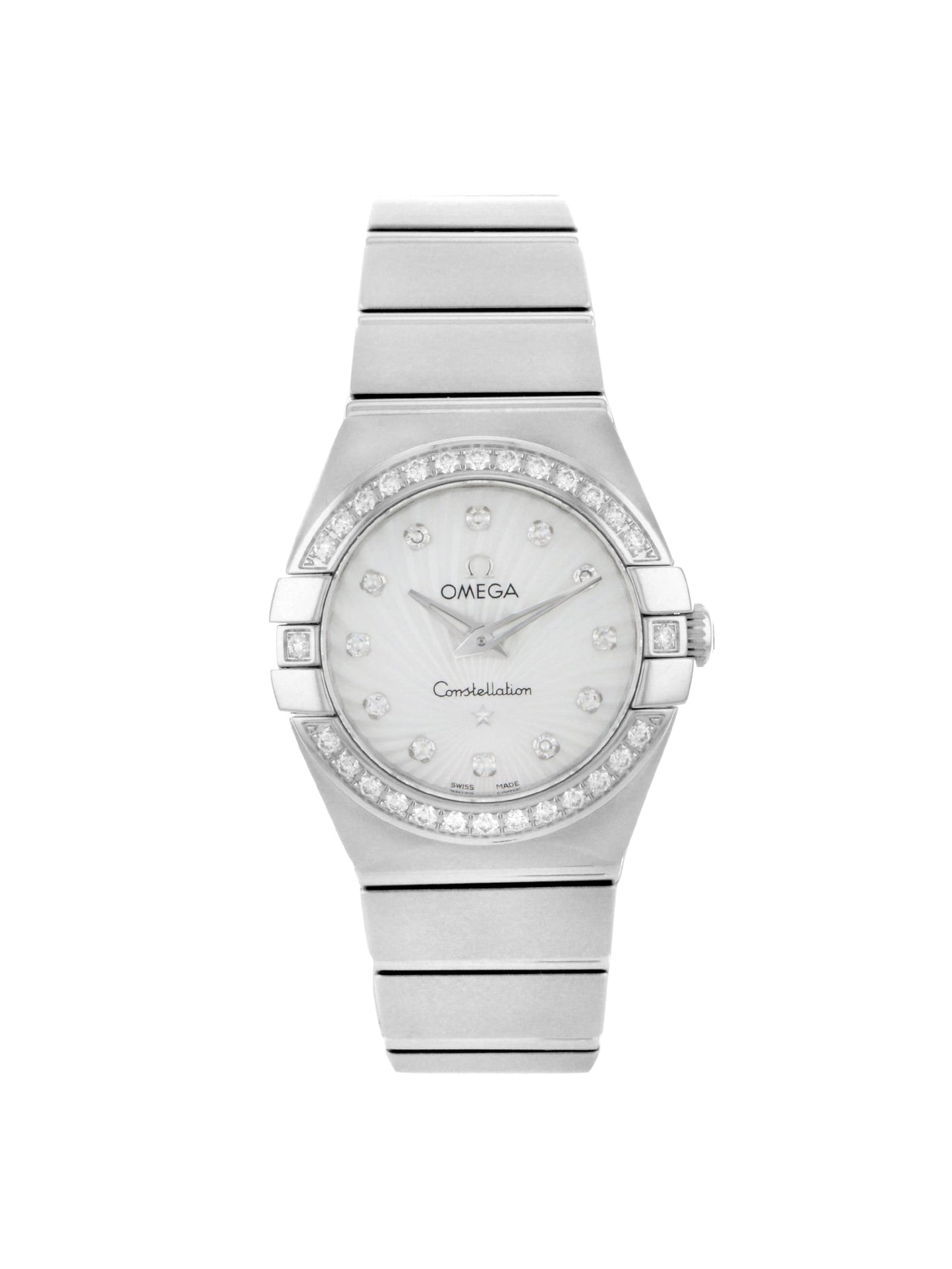 (O) Pre-Owned Certified  Constellation 123.15.24.60.55.002 Diamonds Quartz Ladies Watch