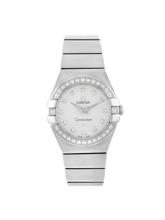 (O) Pre-Owned Certified  Constellation 123.15.24.60.55.002 Diamonds Quartz Ladies Watch