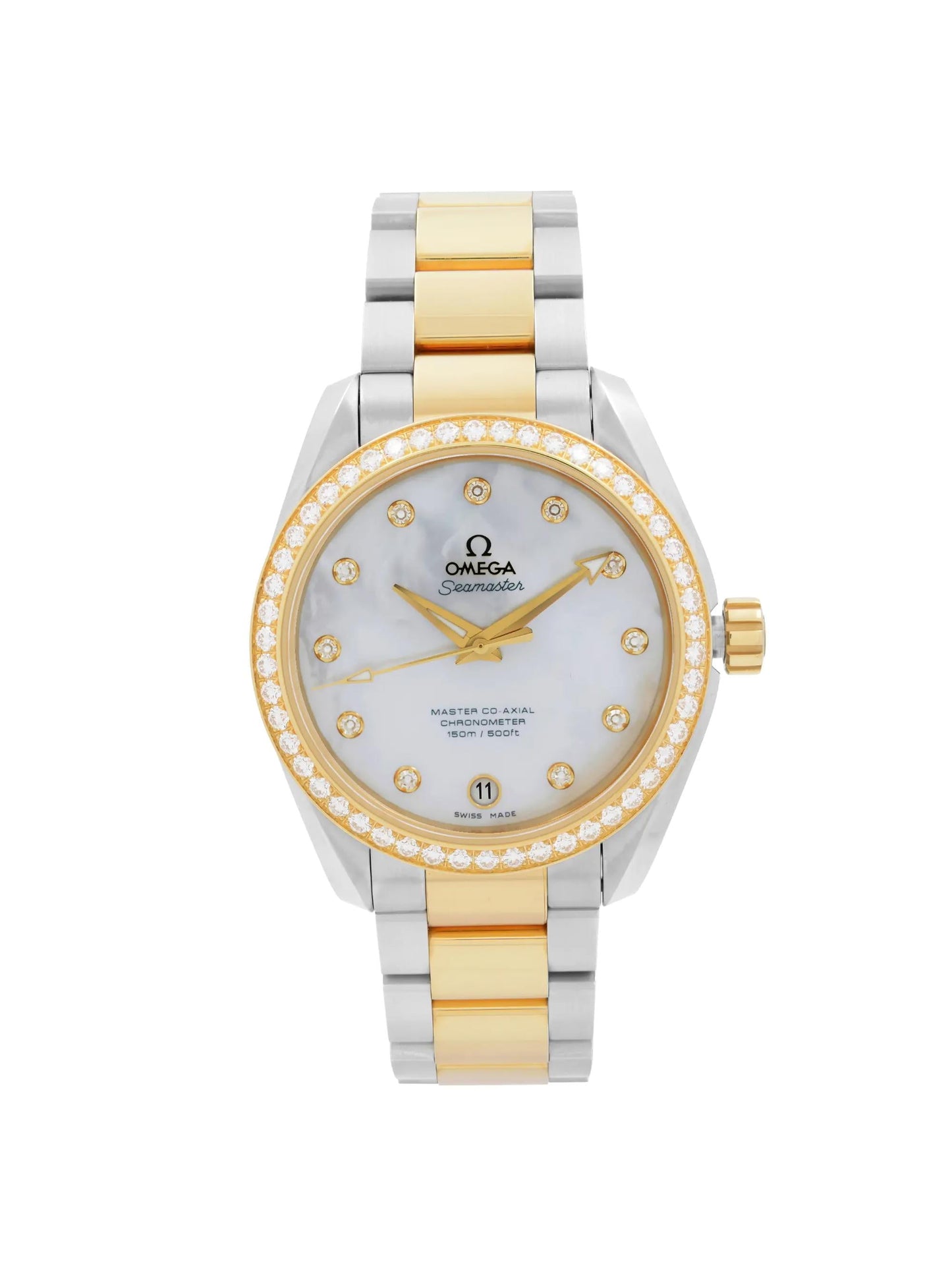 (O) New Seamaster Aqua Terra Gold Diamond Watch 231.25.39.21.55.002