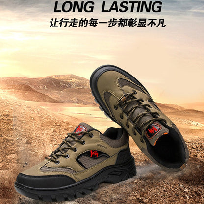 (S) Autumn fashion Korean version of trend outdoor travel shoes comfortable men's hiking shoes