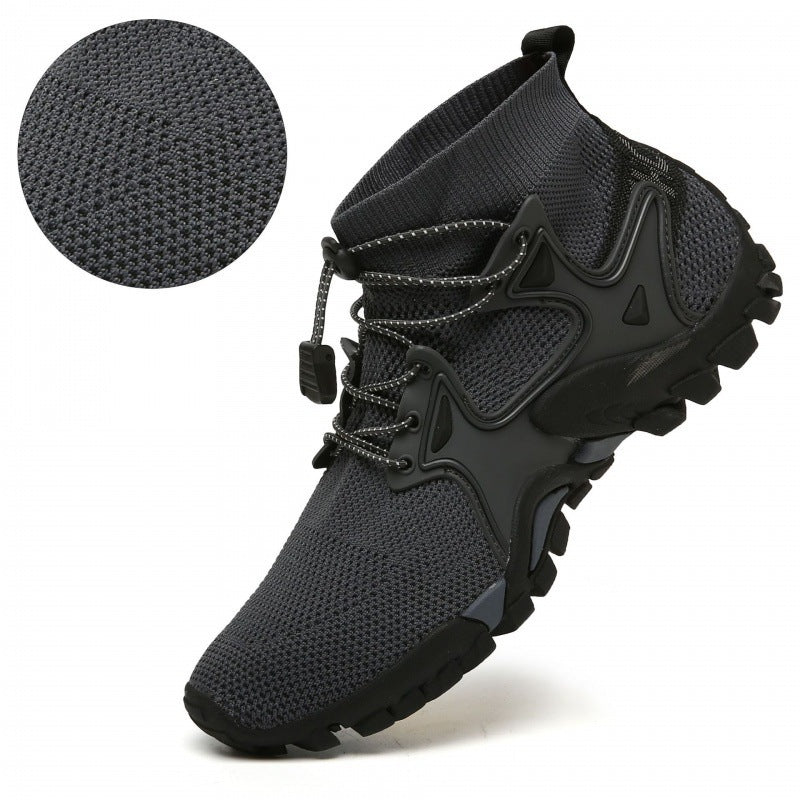 (S) Socks shoes men's shoes 2024 cross-border large size fly-woven sports shoes outdoor mountaineering couple running shoes men