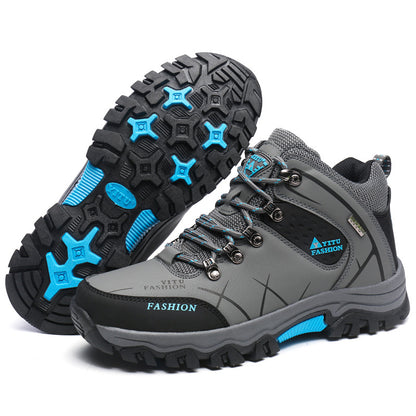 (S) Hiking shoes men's wear-resistant large size couple high-top non-slip outdoor women's hiking shoes