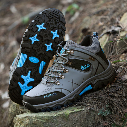 (S) Hiking shoes men's wear-resistant large size couple high-top non-slip outdoor women's hiking shoes