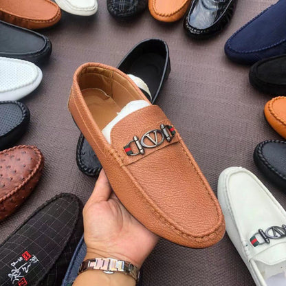 (S) Leather shoes inventory tail goods miscellaneous men Doudou foreign trade processing shoes slip-on lazy shoes Doudou shoes