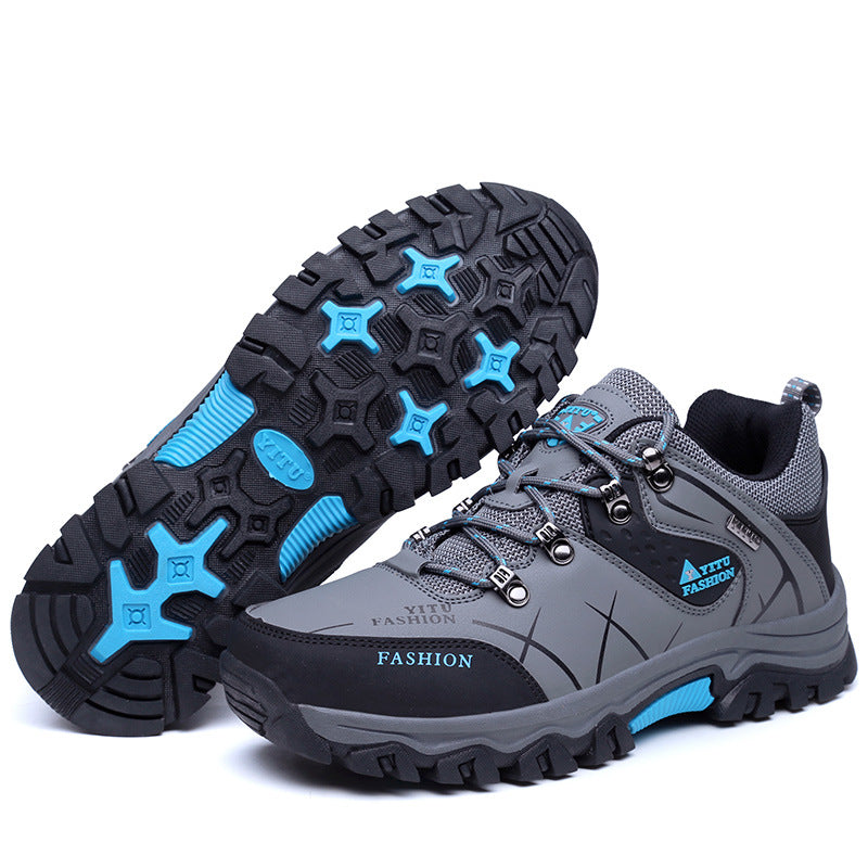 (S) Hiking shoes men's wear-resistant large size couple high-top non-slip outdoor women's hiking shoes