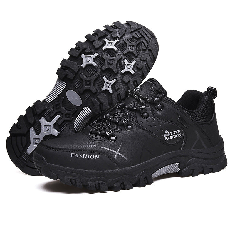 (S) Hiking shoes men's wear-resistant large size couple high-top non-slip outdoor women's hiking shoes