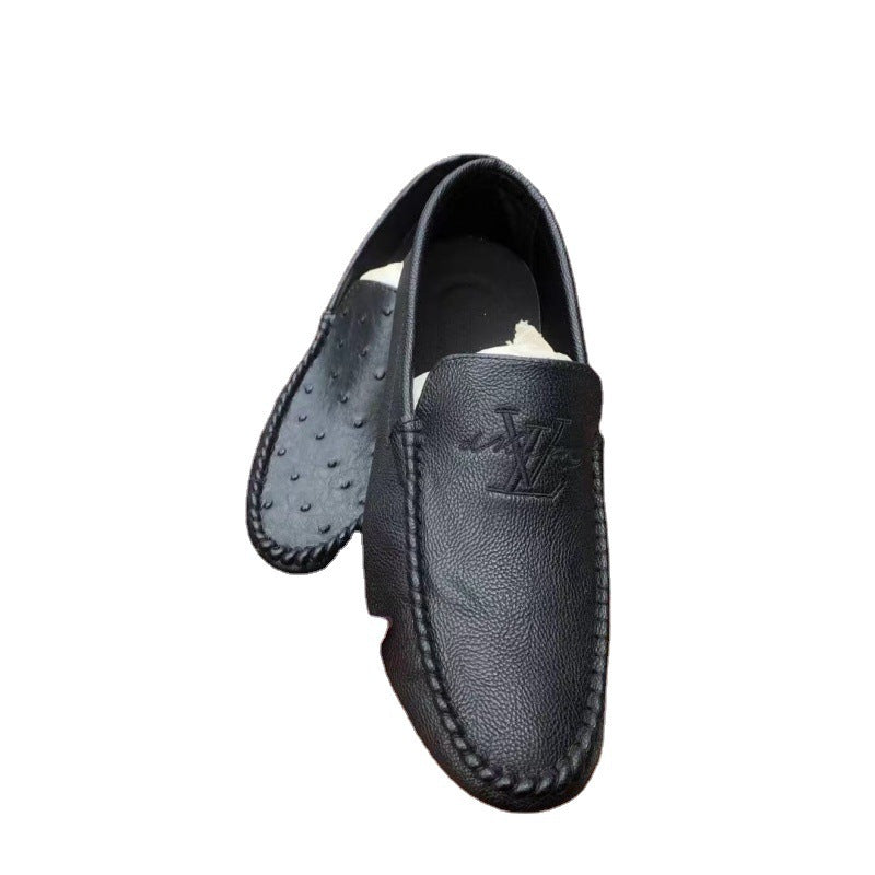 (S) Leather shoes inventory tail goods miscellaneous men Doudou foreign trade processing shoes slip-on lazy shoes Doudou shoes