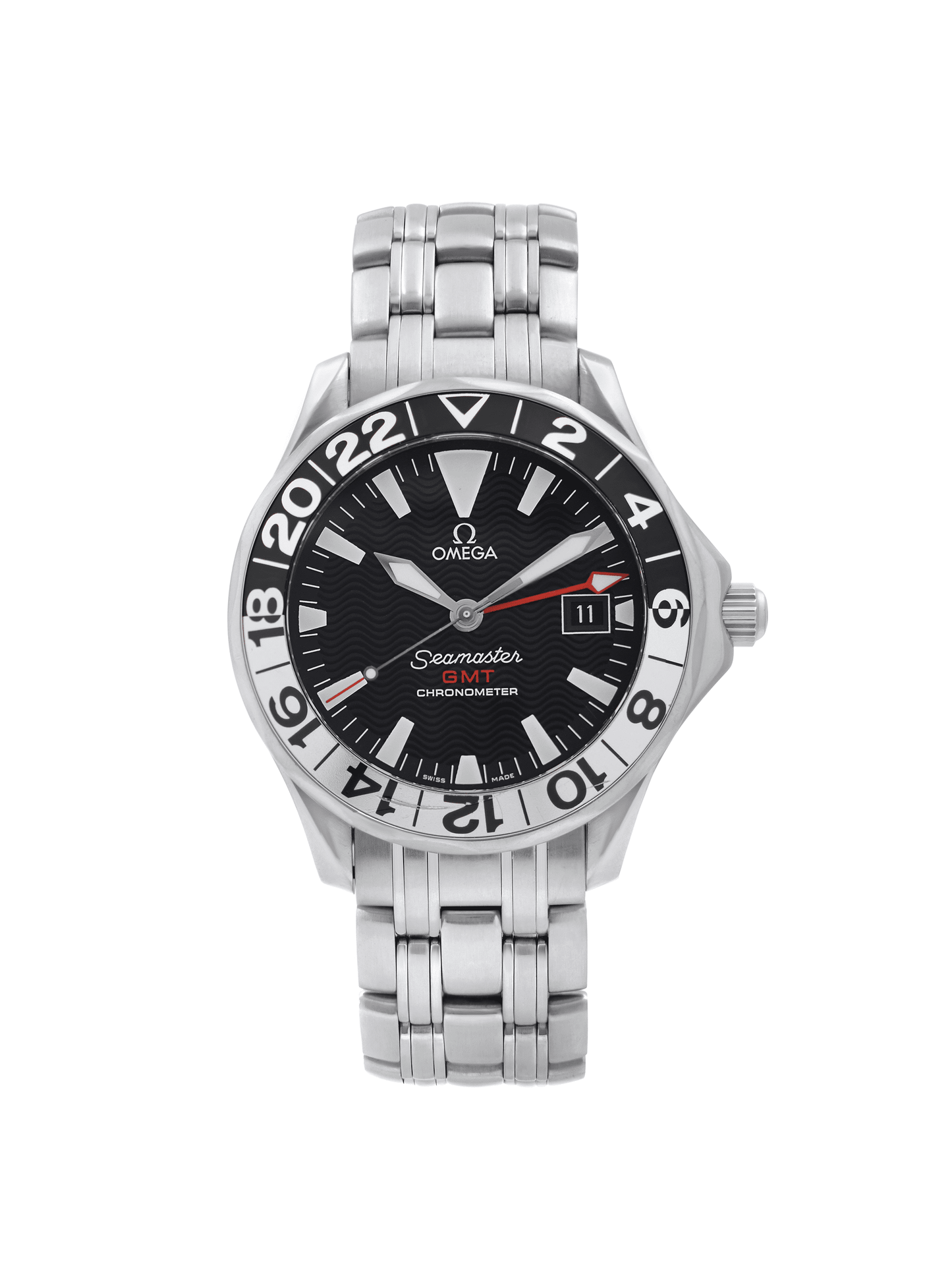 (O)  Seamaster GMT 50th Anniversary Steel Black Dial Mens Watch 2234.50.00