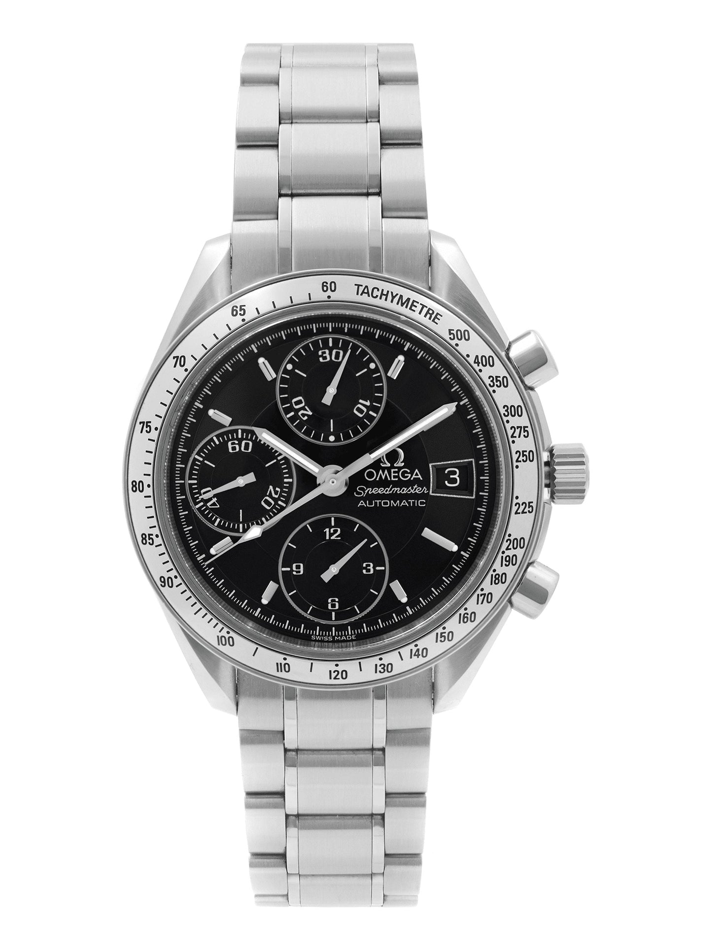 (O)  Speedmaster Chronograph Steel Black Dial Automatic Mens Watch 3513.50.00