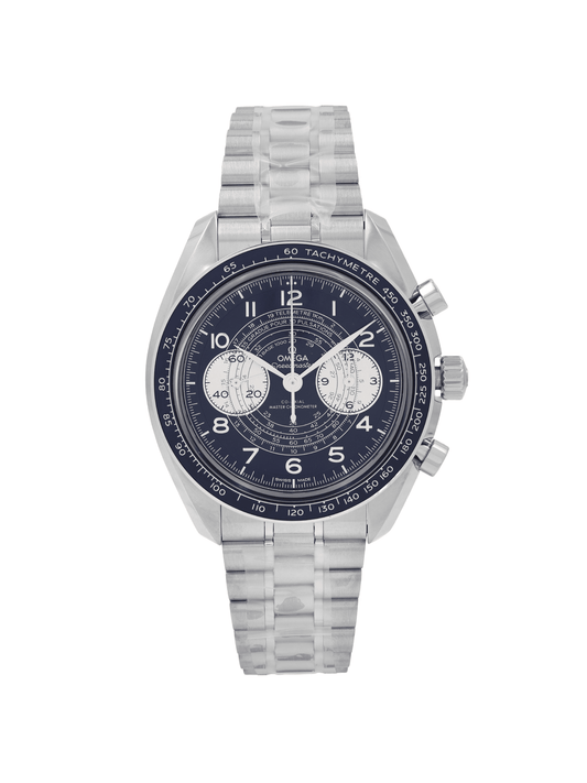 (O)  Speedmaster Chronoscope Steel Blue Dial Mens Watch 329.30.43.51.03.001