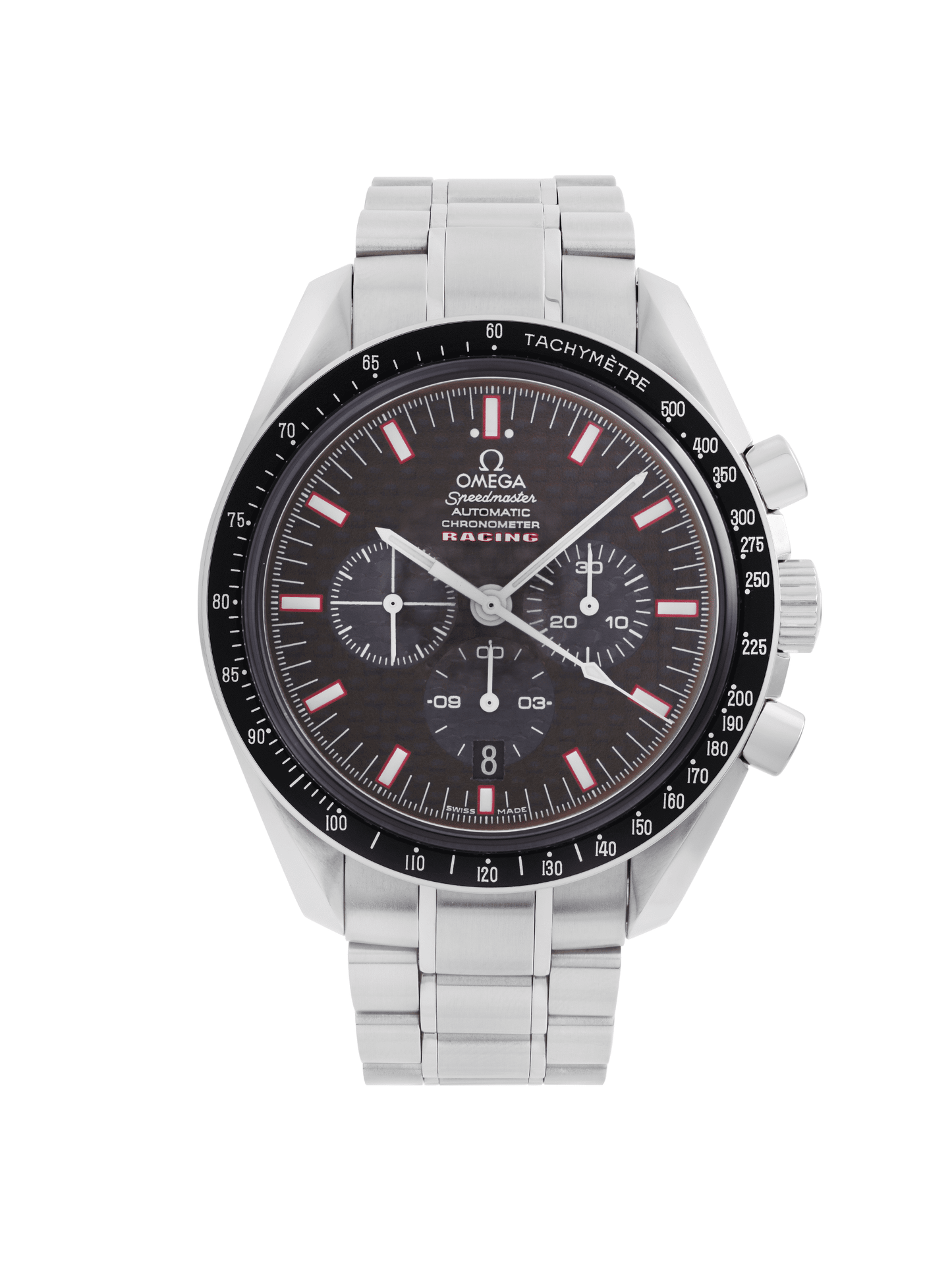 (O)  Speedmaster Racing Chronograph Carbon Dial Automatic Mens Watch 3552.59.00