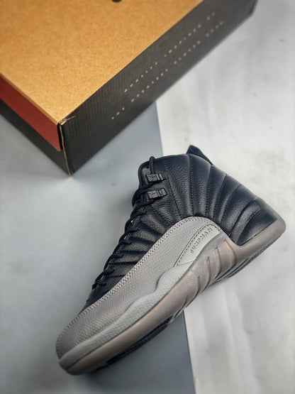 (J)  Air jordan 12 retro aj12 Joe 12 black and gray Size:4-14.5