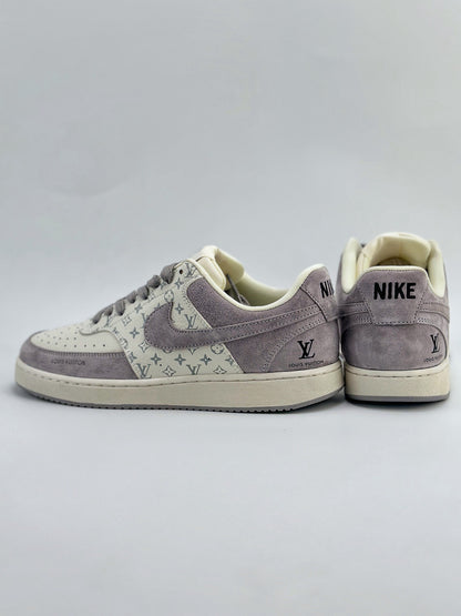 (J) Nike court vision low x beige light purple