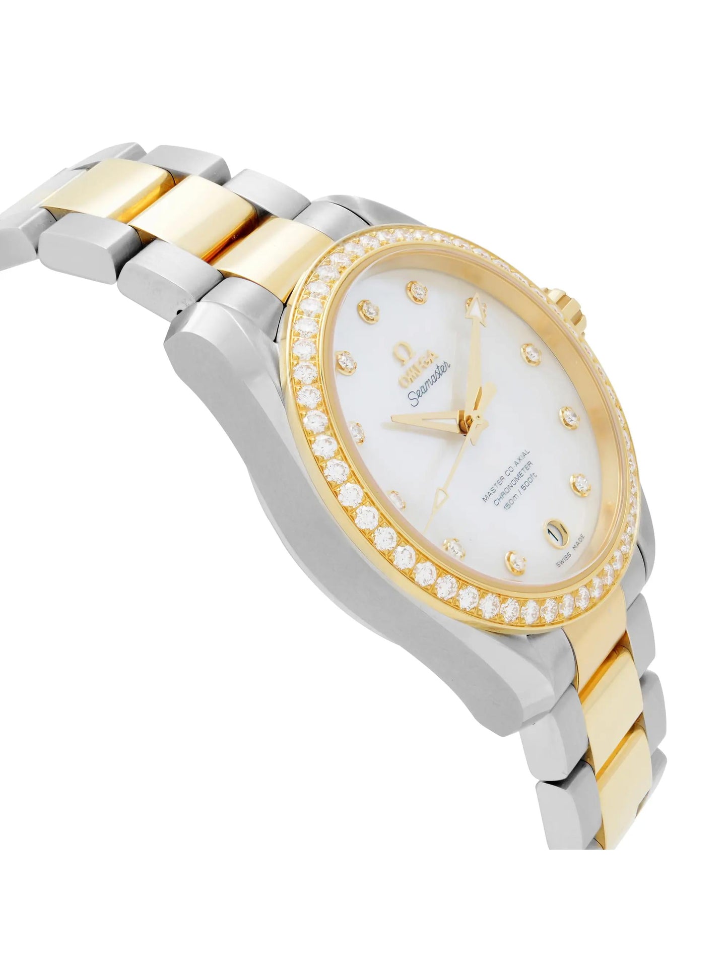 (O) New Seamaster Aqua Terra Gold Diamond Watch 231.25.39.21.55.002