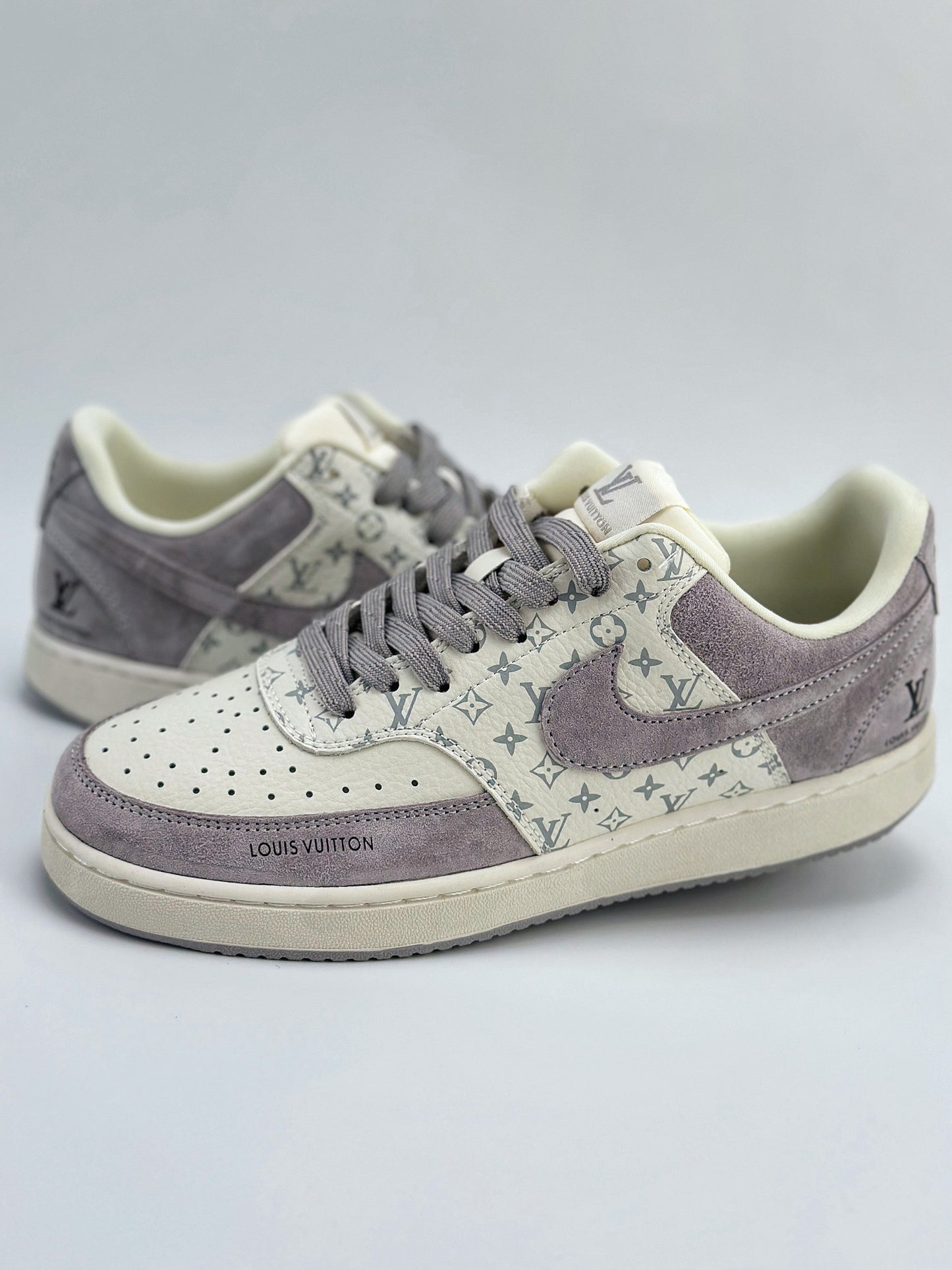 (J) Nike court vision low x beige light purple